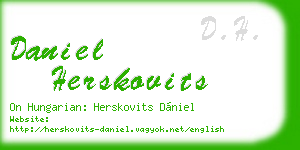 daniel herskovits business card